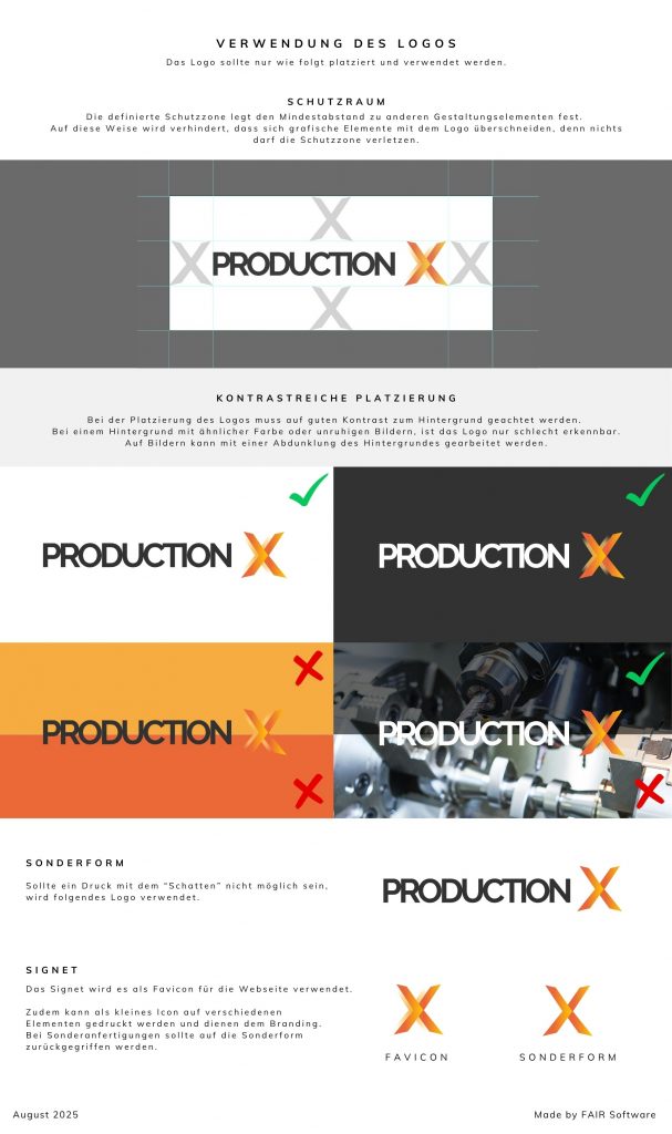 Styleguide ProductionX Seite 2 kleiner Styleguide für ProductionX - Seite 2