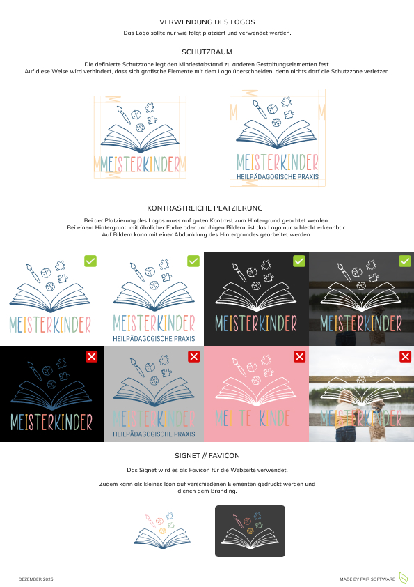 Styleguide für Meisterkinder – Seite 2 Styleguide für Meisterkinder – Seite 2