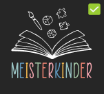 Darstellung des Logos von Meisterkinder in Negativer Form erlaubt Darstellung des Logos von Meisterkinder in Negativer Form erlaubt